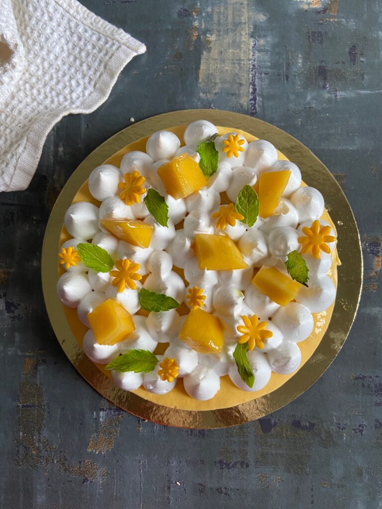 The Bake Box - Mango Vanilla Ice Cream Cake