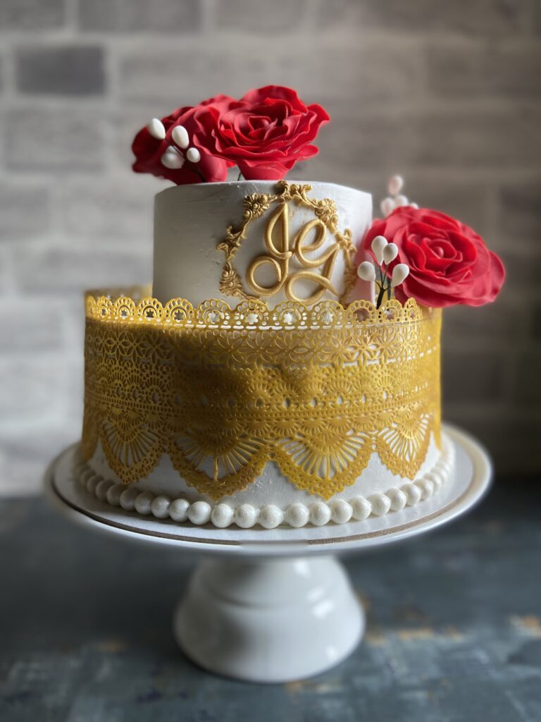 The Bake Box - 2 Tier Wedding Cake