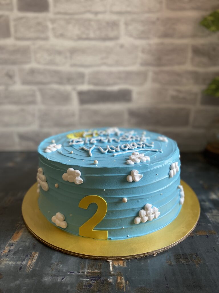 The Bake Box - Cloud Theme Birthday Cake