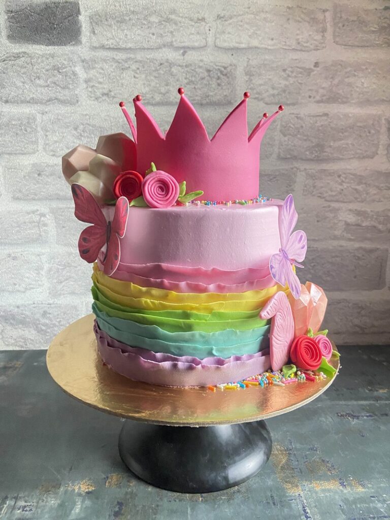 The Bake Box - Cute Rainbow Theme Cake