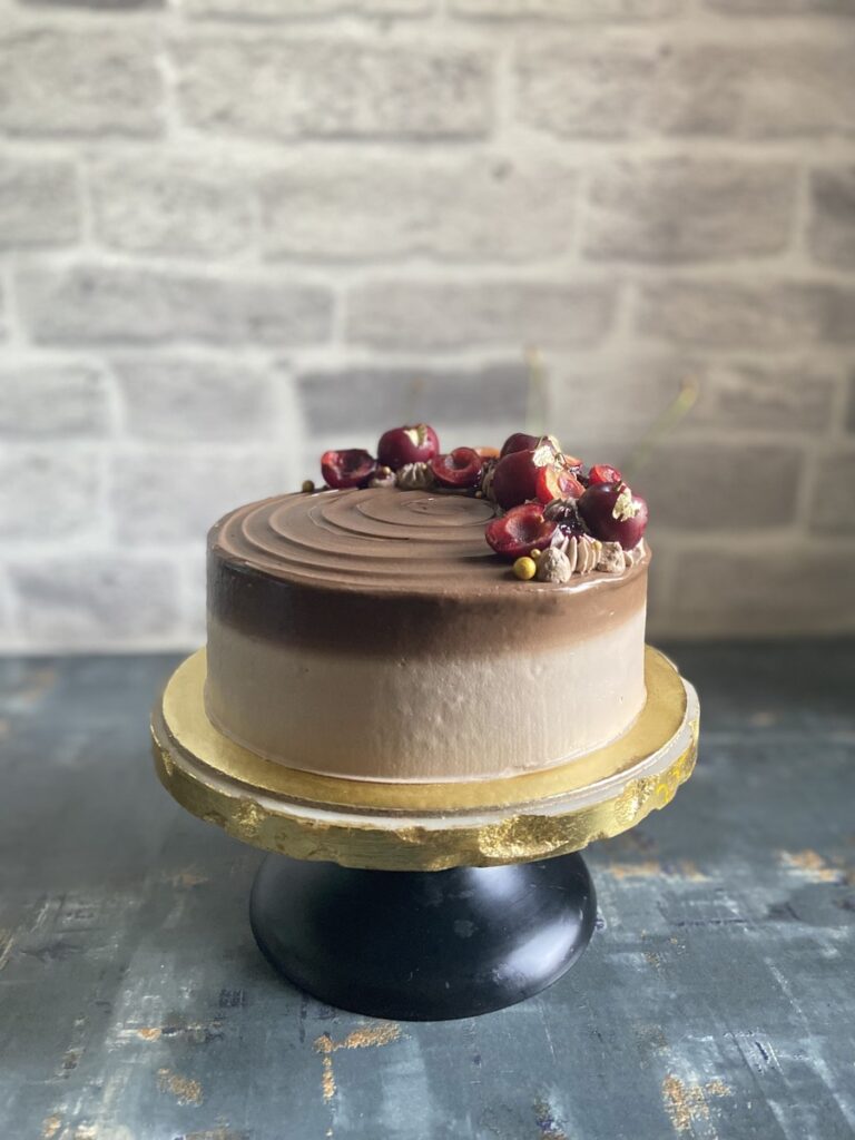 The Bake Box - Ombre Chocolate Cherry Cake